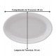 Travessa 29cm Oval Rasa De Porcelana Schmidt
